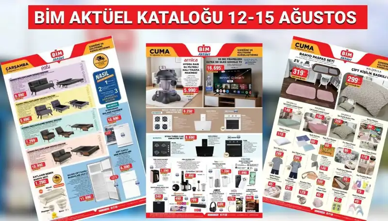 BİM 12-15 Ağustos 2025 Aktüel Kataloğu: Drone ve Termos Fırsatları Burada!