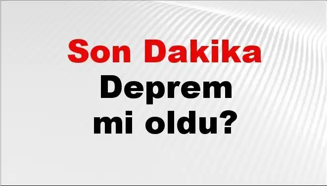 Tekirdağ'da Şok Deprem! Son Gelişmeler Burada