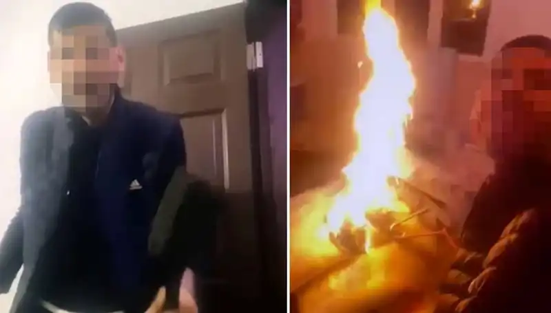 Sosyal Medyada Canlı Yayın Yapan Genç Kız, Annesiyle Yaşadığı Evi Ateşe Verdi!