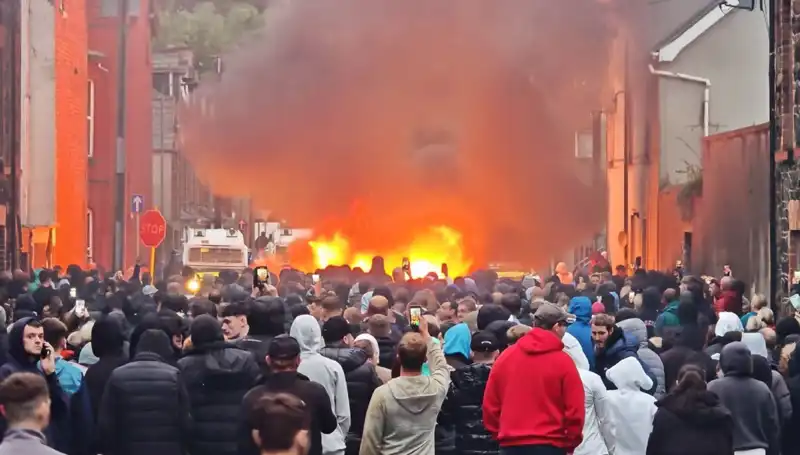 Kuzey İrlanda’da Cinsel Saldırı Protestosu: Evler Ateşe Verildi